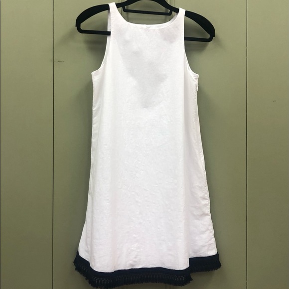 White Haltered Sleeve less Dress - Picture 2 of 4